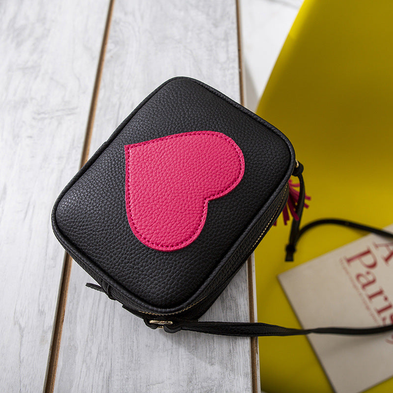 Wholesale PU Soft Leather Solid Color Messenger Shoulder Bag